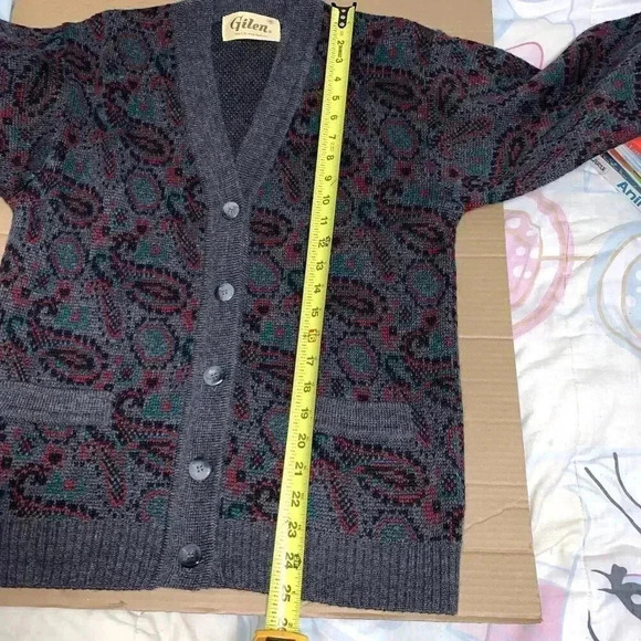 women's 90s Vintage Gilen Wool Blend Cosby knit Retro size S y2k sweater. - Picture 7 of 9